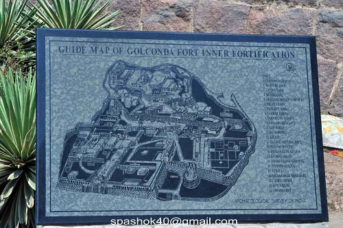 Golconda Fort Map