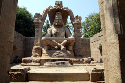 Single Stone Statue Of Narasimha Murthi