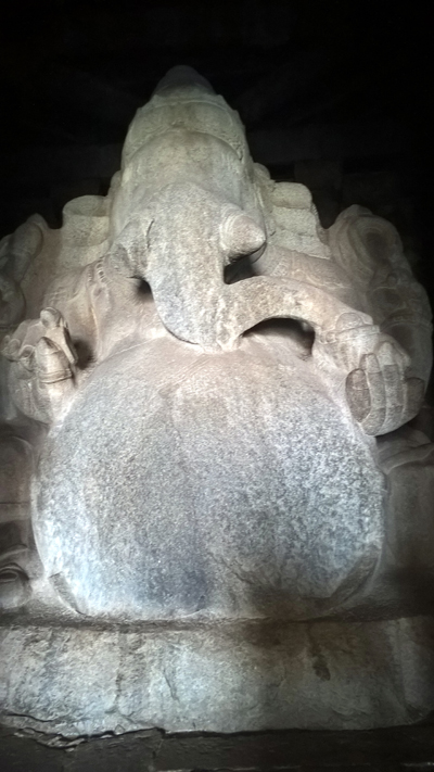 Ganapati Statue Made Of Single Stone