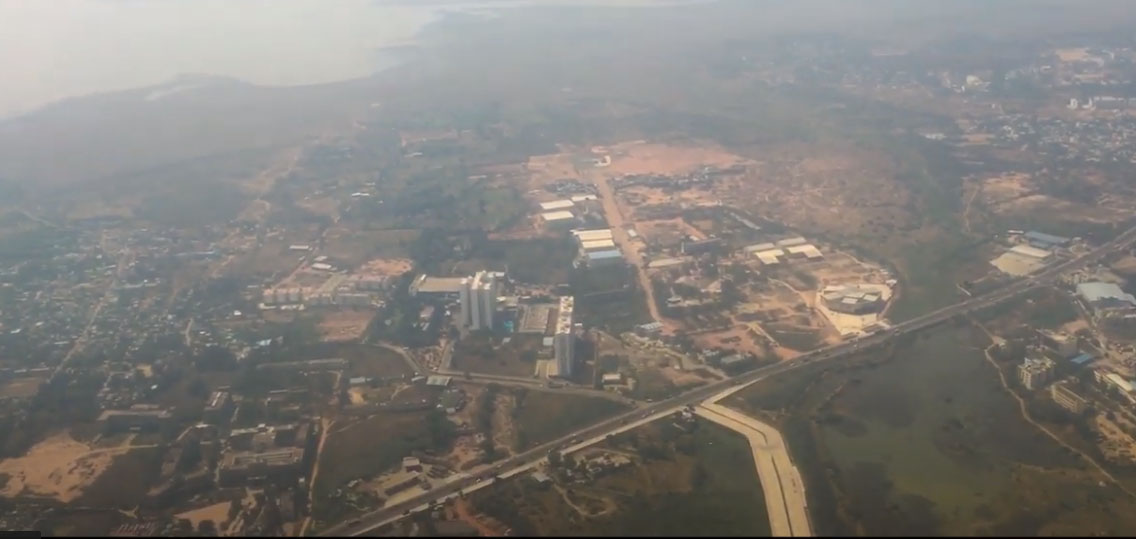 Flight Landing View In Chennai Airport