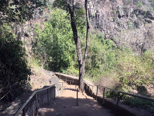 ആകാശഗംഗ വെള്ളചാട്ടത്തിലേക്കുള്ള വഴി