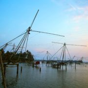 Kumbalangy Chinese fishing Nets View